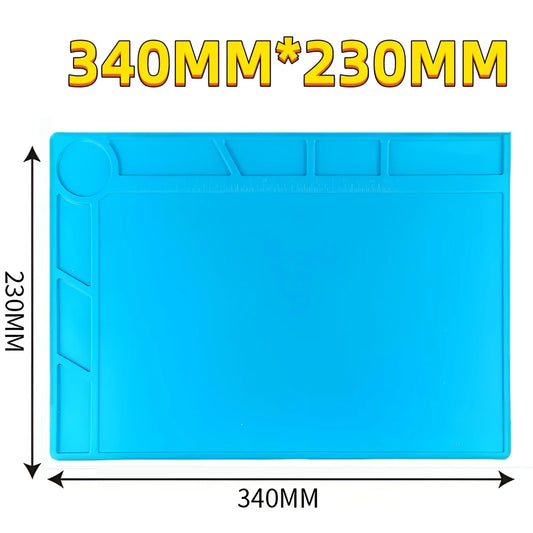 Repair Pad Insulation Heat-Resistant Soldering Station Silicon Soldering Mat Work Pad Desk Platform for BGA Soldering Station