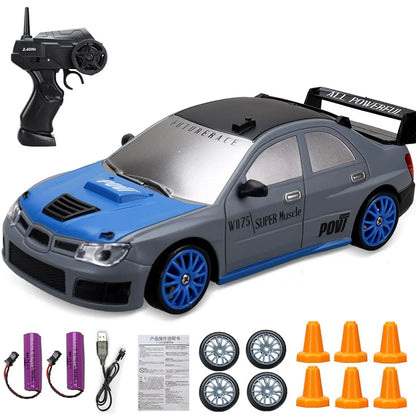 2.4GHz High Speed Drift RC Car 4WD Remote Control AE86 Model GTR Vehicle Racing Car for Children - Christmas Gift