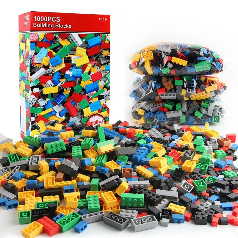 1000-Piece Urban Classic Building Blocks Set for Children's Educational DIY Projects