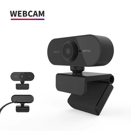 1080P Webcam with Built-In Microphone for Online Courses and Laptop Conferences