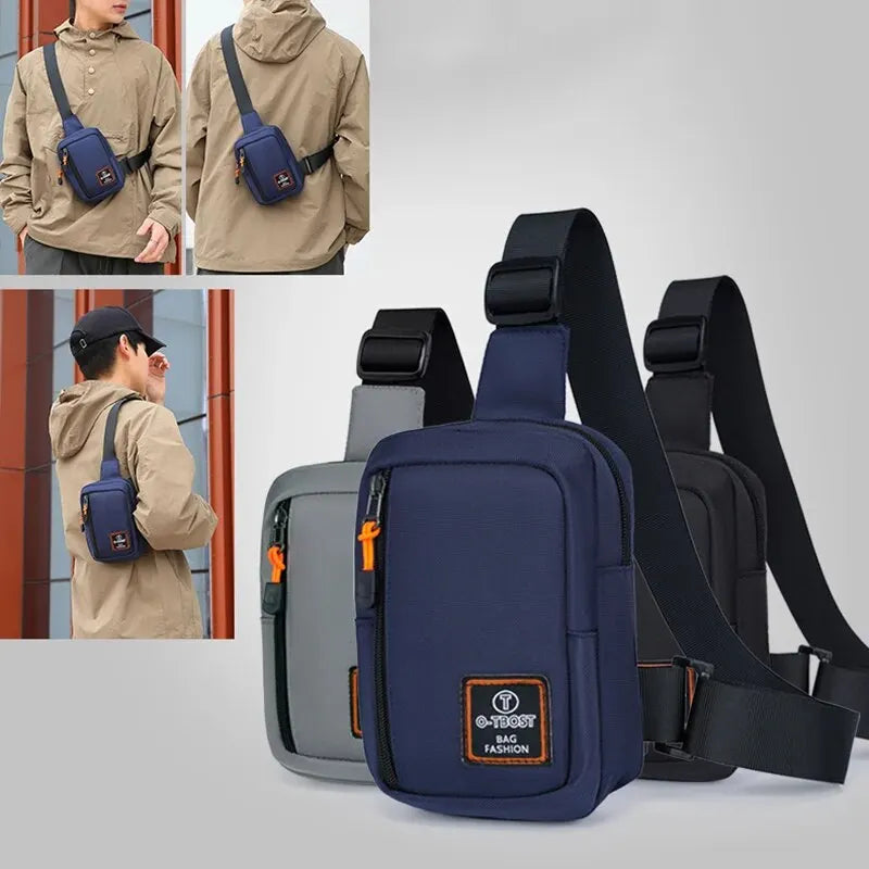 Men's Oxford Cloth Shoulder Bag - Outdoor Multifunctional Small Backpack