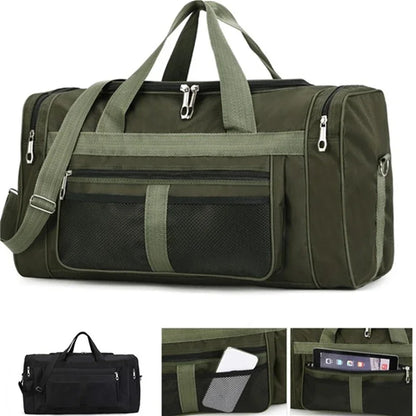 Nylon Travel Duffel Bag with Large Capacity for Men and Women