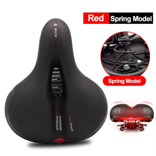 Ergonomic Hollow Breathable Bicycle Saddle for Men and Women - Shock-Absorbing Comfort 