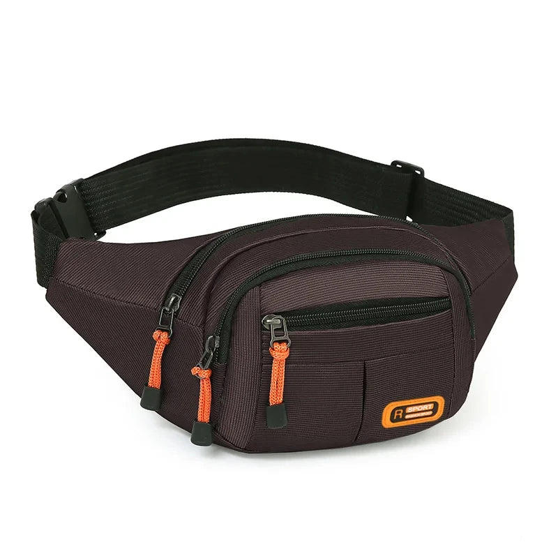 Unisex Multifunctional Large Capacity Mobile Waist Bag with Anti-Splash and Wear-Resistant Features