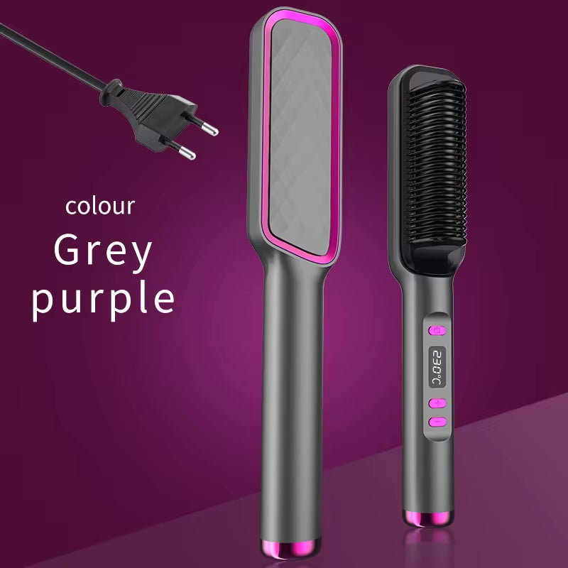 Multifunctional Electric Hot Comb with Negative Ion Technology for Straightening Hair