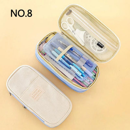 Professional Pencil Case with Double Layers and Large Capacity - CPC Certified Safe Material