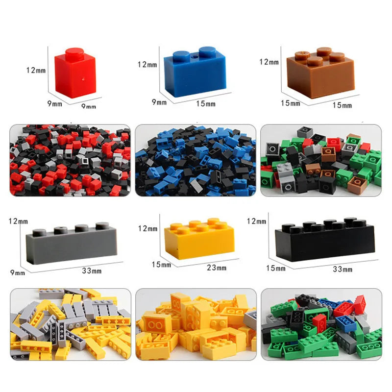 1000-Piece Urban Classic Building Blocks Set for Children's Educational DIY Projects