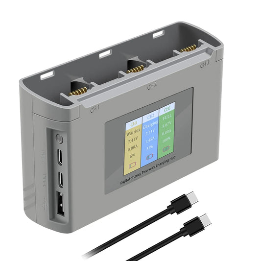 Mavic Mini 2/SE Battery Charging Hub - Drone Battery Charger for Three Batteries - Mini Se/Mini 2 Drone Accessories