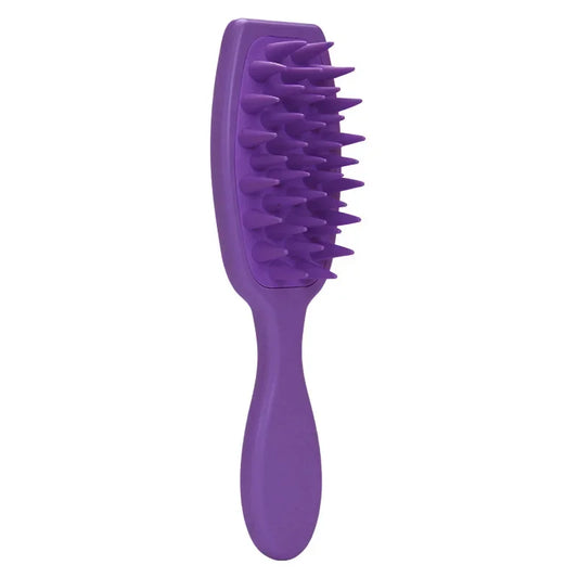 Long Handle Silicone Shampoo Brush for Scalp Massage and Hair Washing