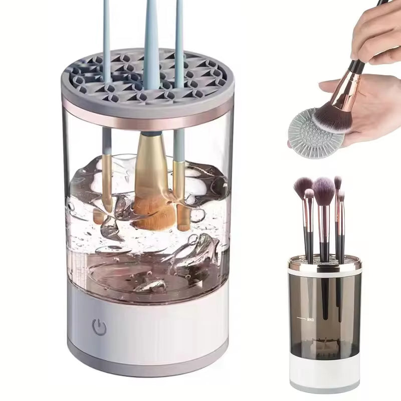 Portable USB Electric Makeup Brush Cleaner with Quick Cleaning Function