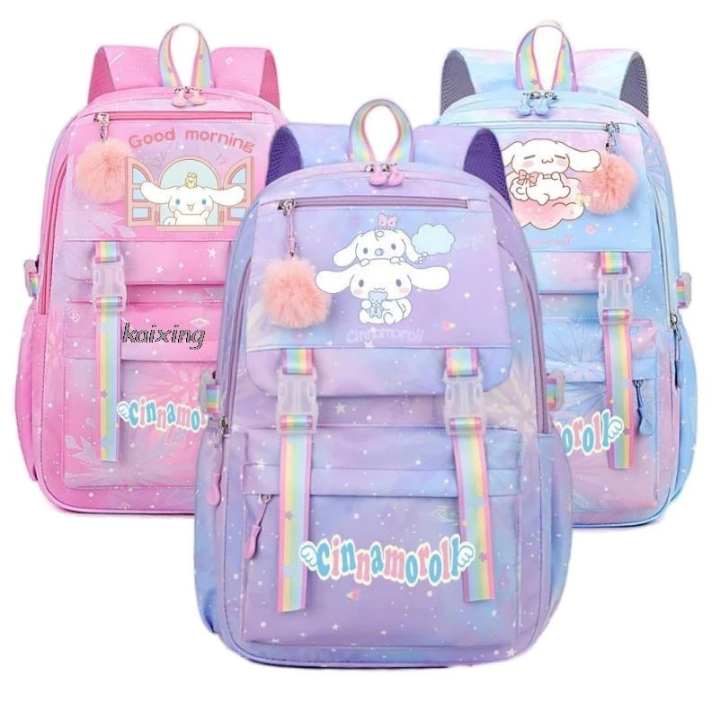 Sanrio Cinnamoroll Large Capacity College Backpack for Students - Lightweight and Casual Design