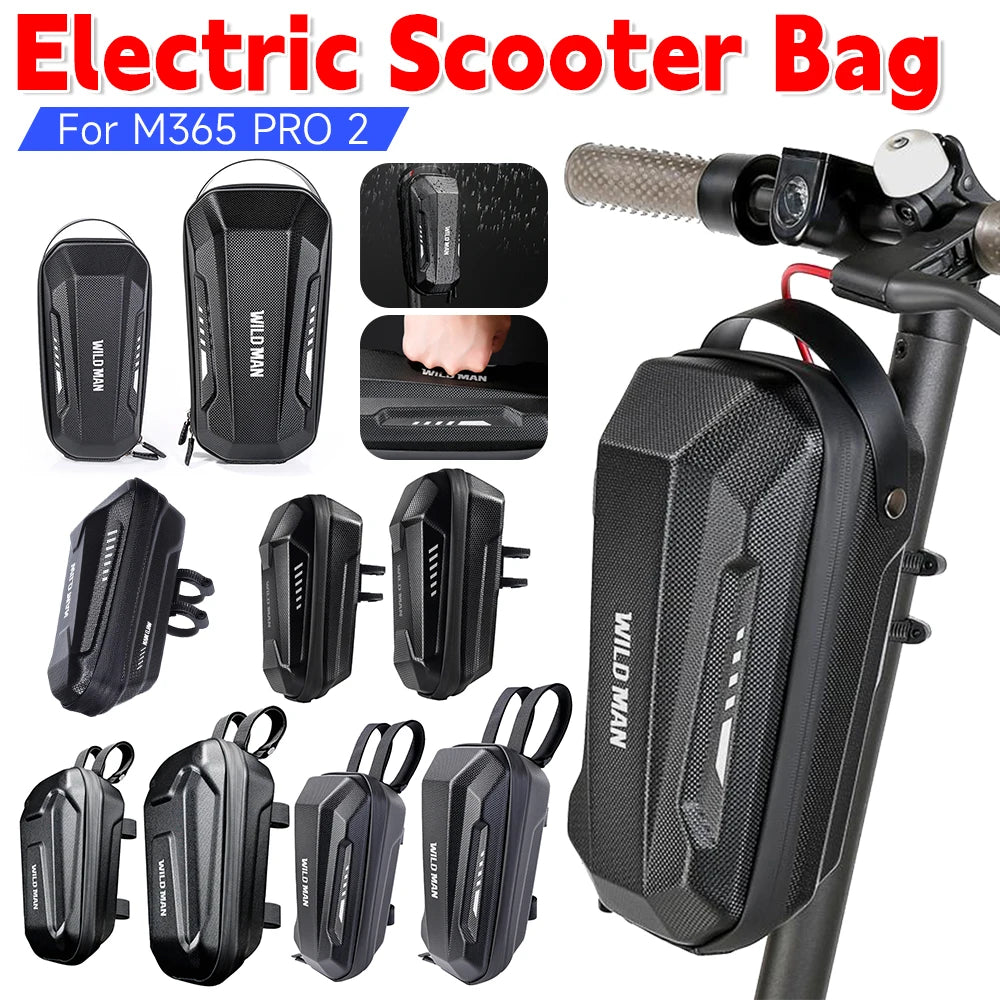 Electric Scooter Hanging Bag - Waterproof EVA Hard Shell Storage Bag for M365 PRO 2