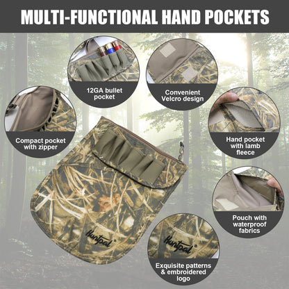 Lightweight Camouflage Hunting Vest for Upland - Waterfowl with Game Duck Pouch - Multiple Pockets