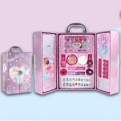 Children's Cosmetic Princess Makeup Set with Safe and Non-Toxic Eye Shadow Palette - Ideal Beauty and Fashion Gift for Girls