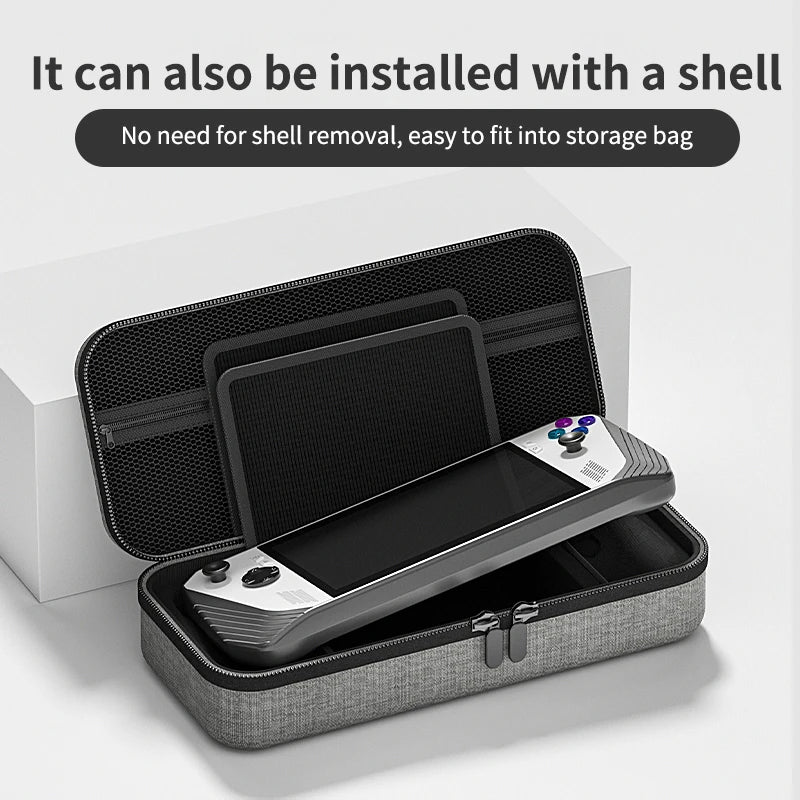 Hard Shell Carrying Case for Asus ROG Ally Handheld Game Console with Inner Storage Compartment