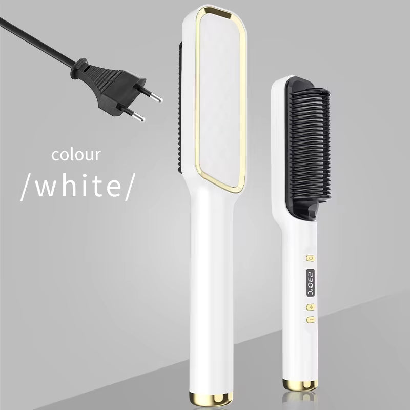 Multifunctional Electric Hot Comb with Negative Ion Technology for Straightening Hair