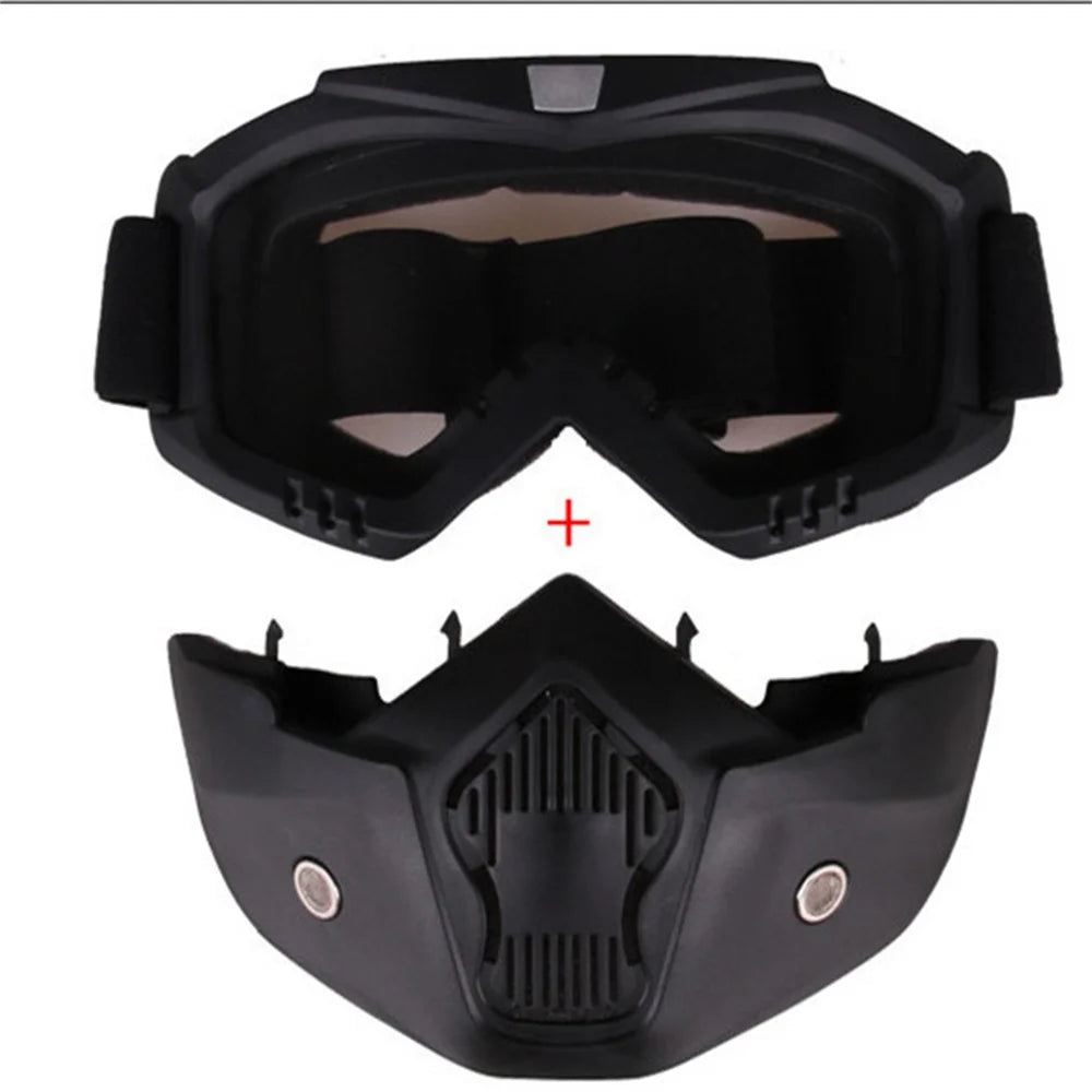 Adjustable Dustproof Motorcycle Goggles with Full Face Protection