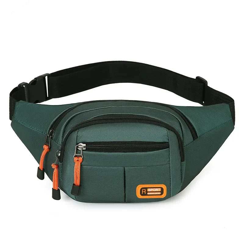 Unisex Multifunctional Large Capacity Mobile Waist Bag with Anti-Splash and Wear-Resistant Features