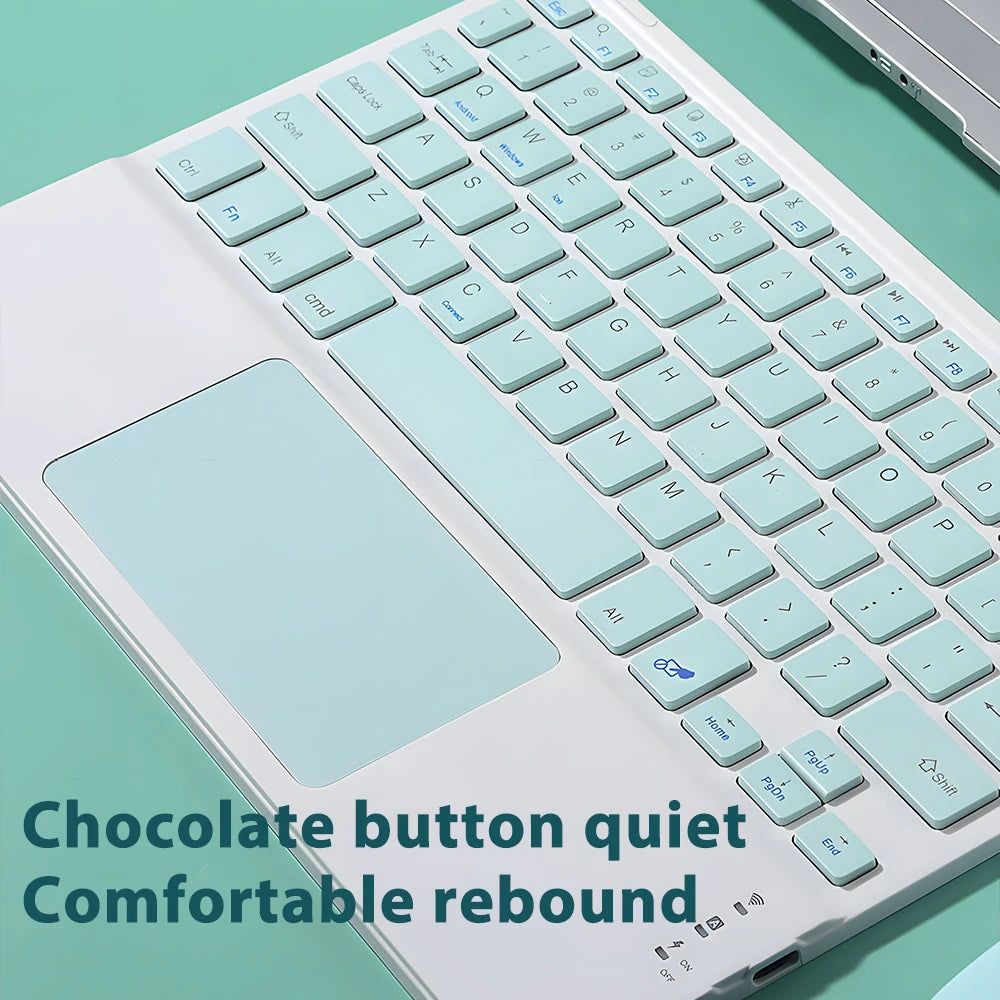 Wireless Keyboard with Touchpad for iPad and Android Devices