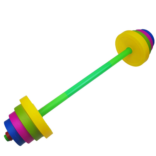 Detachable Long Barbell Dumbbell for Children - Plastic Filled Sand, Ideal for Outdoor and Indoor Sports