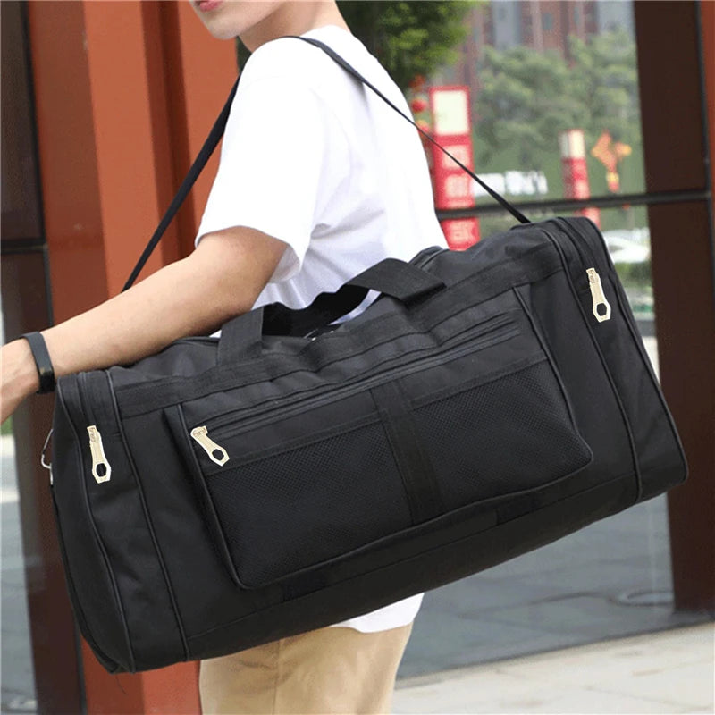 Nylon Travel Duffel Bag with Large Capacity for Men and Women