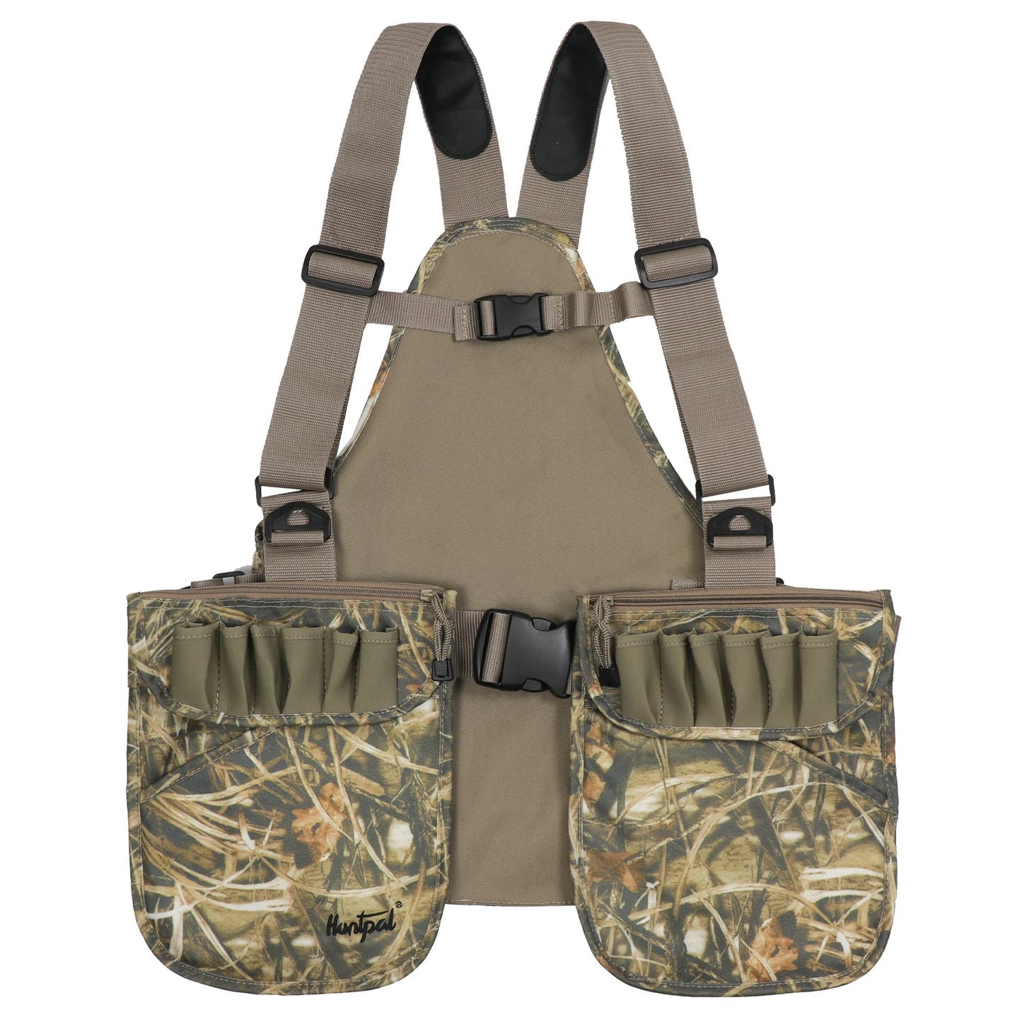 Lightweight Camouflage Hunting Vest for Upland - Waterfowl with Game Duck Pouch - Multiple Pockets