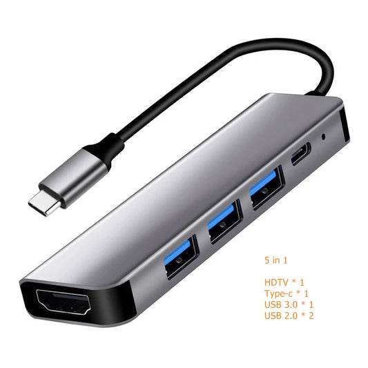 USB C Hub with 4K HDMI, USB 3.0, USB 2.0, Type C PD Charging Dock for MacBook, iPad, Samsung S20, Dex TV, Laptop, Mouse