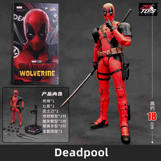 1:10 Deadpool & Wolverine Action Figures Set - Boxed Collection for Adults and Kids