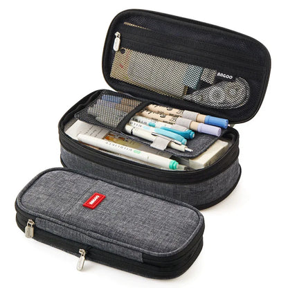 Professional Pencil Case with Double Layers and Large Capacity - CPC Certified Safe Material