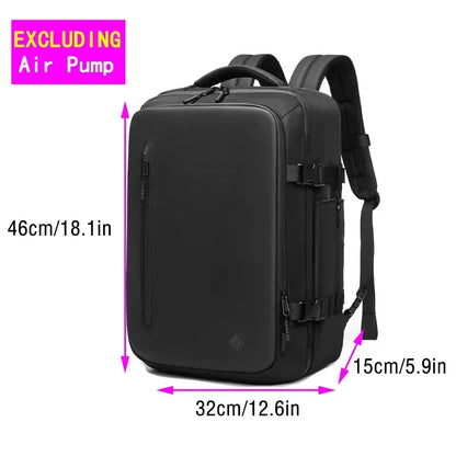 Travel Backpack with Electric Pump, Waterproof Storage, and Laptop Compartment - Expandable Casual Fashion Bag