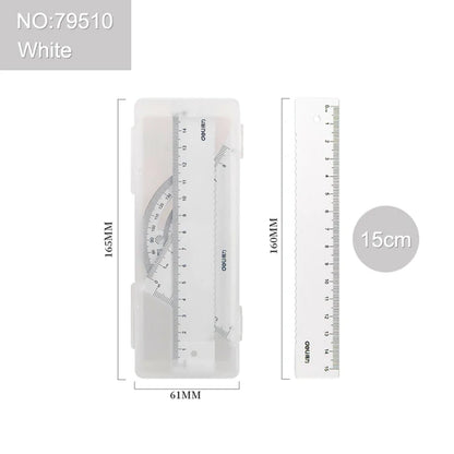 Metal Triangle Ruler Set for School and Office Use