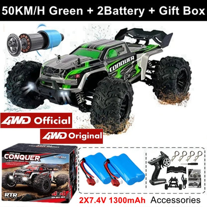 1:16 Scale High Speed RC Car for Off-Road Racing with Brushless Motor, Remote Control, and Drift Capabilities