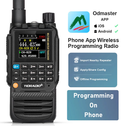 Long Range Rechargeable Walkie Talkies with Air Band Frequency Programming