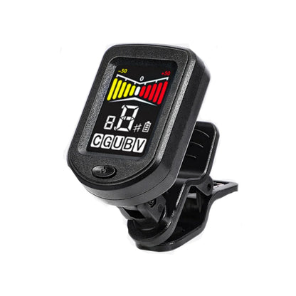 Universal Clip-On Electronic Tuner for Guitar, Bass, Ukulele, Violin, Mandolin, and Banjo