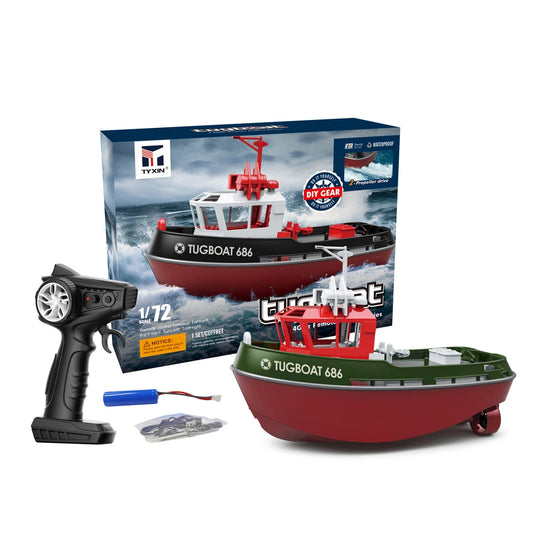 686 RC Boat 1/72 Dual Motor Wireless Radio Control Tugboat Model