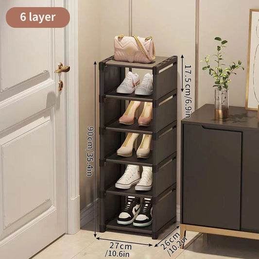 Corner Shoe Rack and Storage Organizer - 5-7 Layer Space-Saving Shoe Cabinet for Sneakers