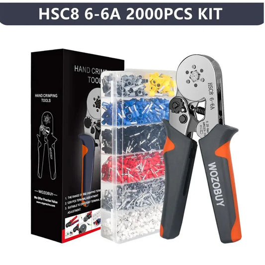 Ferrule Sleeves Terminal Crimping Tools Mini Electrical Pliers HSC8 6-4/6-6(0.25-10Mm²/0.25-6Mm²) Wire Connection Repair Clamp