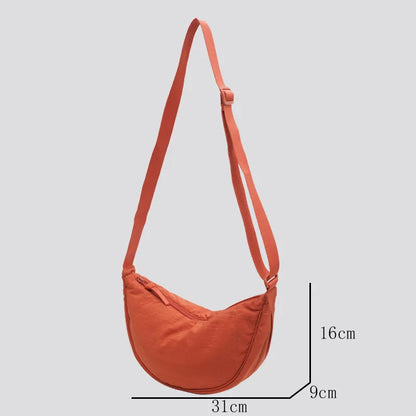 Designer Nylon Hobo Crossbody Bag for Women with Large Capacity - 2023 Collection