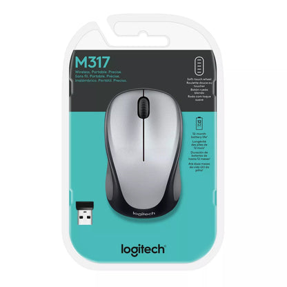 Logitech M317 Wireless Mouse - Silver