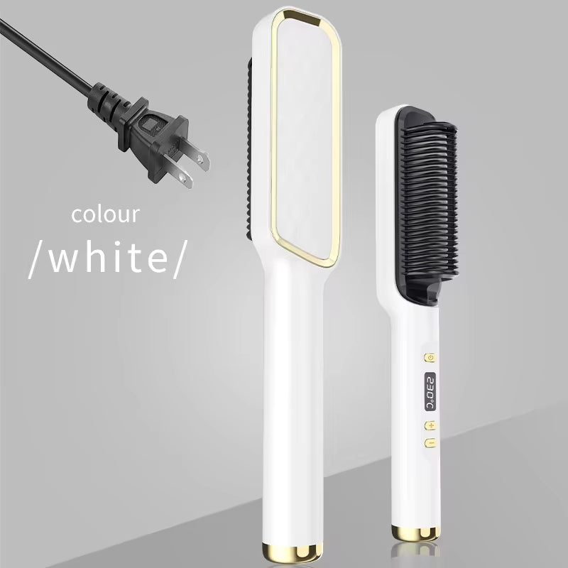 Multifunctional Electric Hot Comb with Negative Ion Technology for Straightening Hair