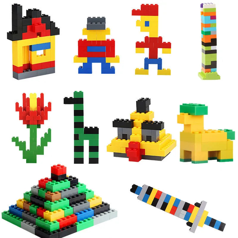 1000-Piece Urban Classic Building Blocks Set for Children's Educational DIY Projects