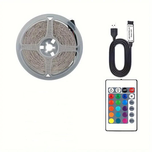 10M USB 2835 LED Strip Light RGB Remote Control Flexible Lamp Tape