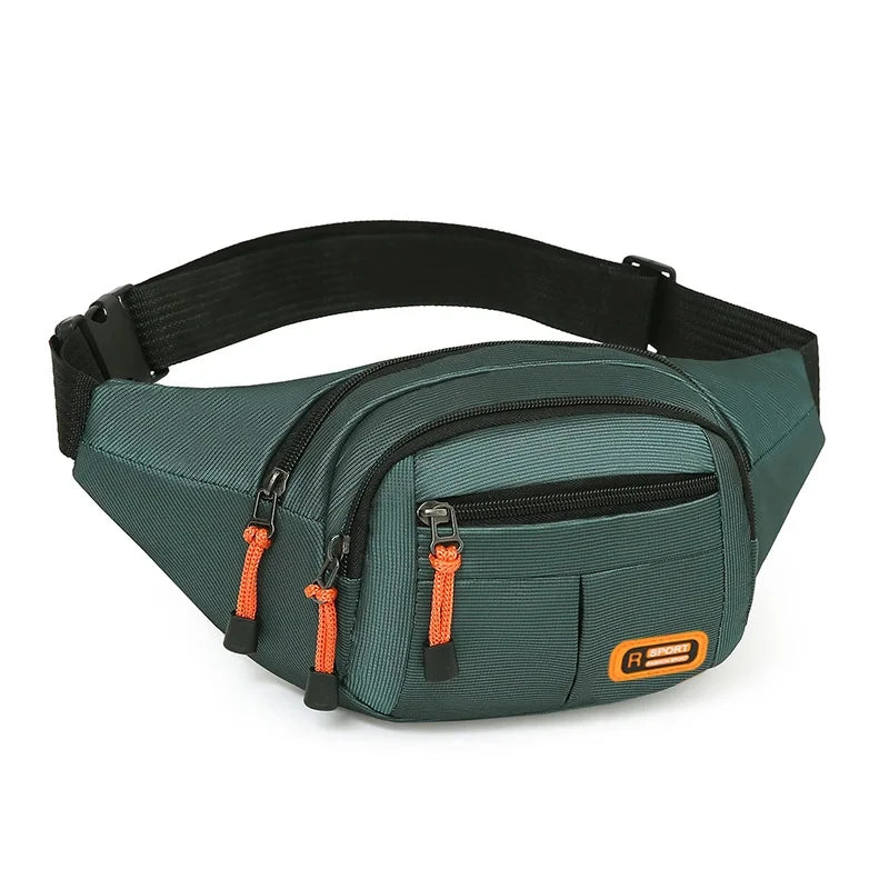 Unisex Multifunctional Large Capacity Mobile Waist Bag with Anti-Splash and Wear-Resistant Features