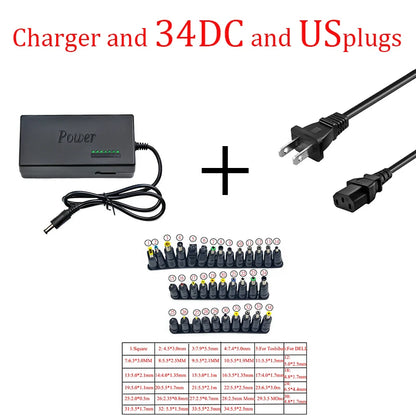 Universal Portable AC Laptop Power Adapter - 96W, 12V-24V, 4.5A - Compatible with Dell, Toshiba, HP, Asus, Acer, Sony, Lenovo