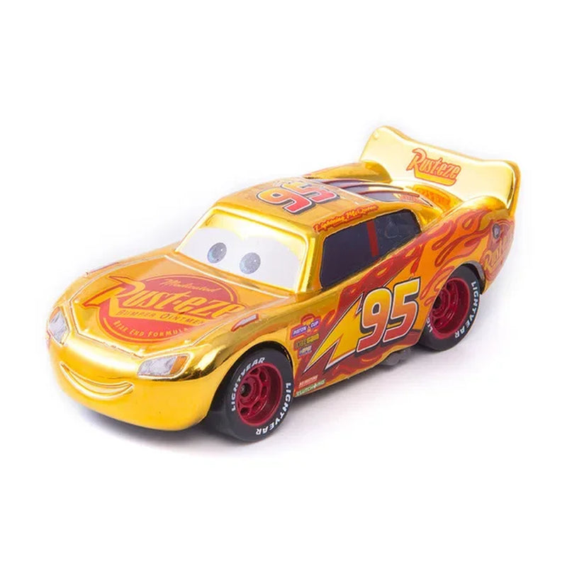 Disney Pixar Cars 3 Diecast Metal Alloy Model Car Set - Lightning McQueen, Jackson Storm, Mater - 1:55 Scale 