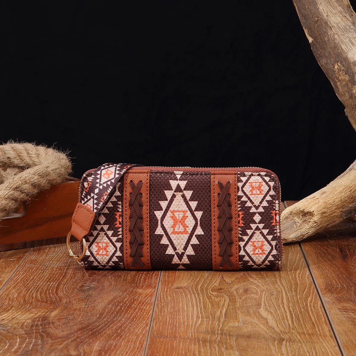 Cowgirls Wrangler Wallet Purse Casual Women Western Clutch Wristlet Wallet with Credit Card Holder Envelope Bag Shoulder Handbag