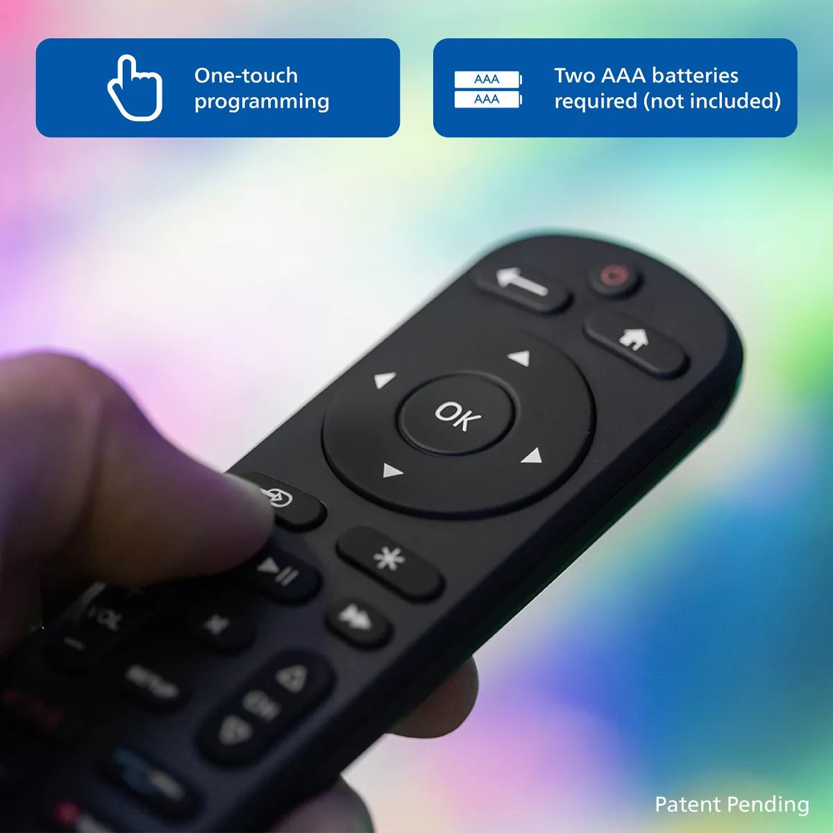 Philips One-Touch Programming Replacement Remote Control for Streaming Devices