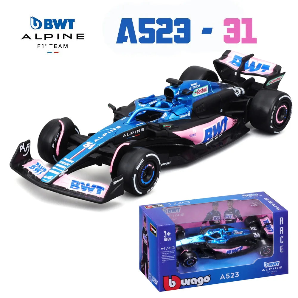 Alpine F1 Team A523 2023 Die Cast Model Car - Pierre Gasly & Esteban Ocon - 1:43 Scale