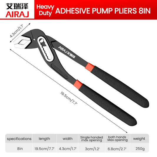 Water Pump Pliers Set with Quick-Release Mechanism - Professional Plumbing Hand Tools