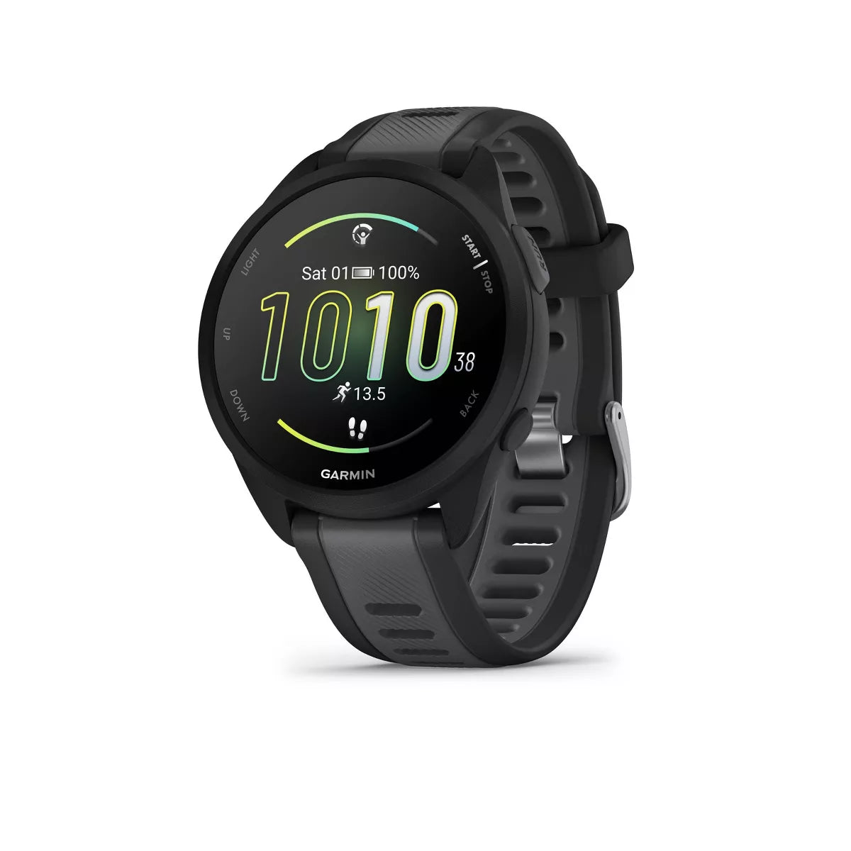 Garmin Forerunner 165 Smartwatch - Black and Slate Gray